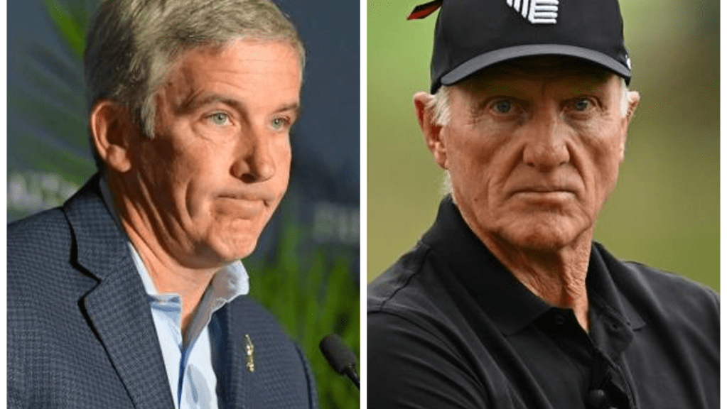 LIV Golf’s Greg Norman, PGA Tour’s Jay Monahan: Who survives?